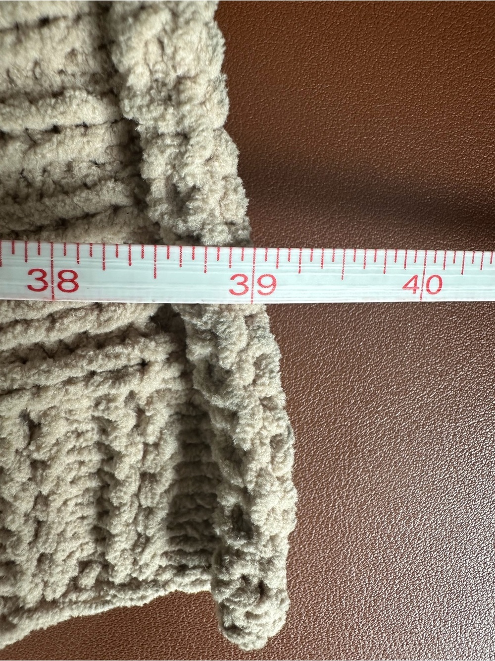 POL Beige & Dusty Rose Patterned Open-Front Knit Cardigan Sweater - Picture 4 of 7